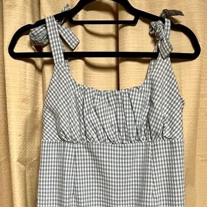Blue Checkerboard Dress